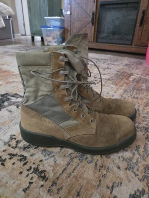 Botas militares masculinas bronzeadas Vibram biqueira de aço 11,5 - Imagem 1 de 4