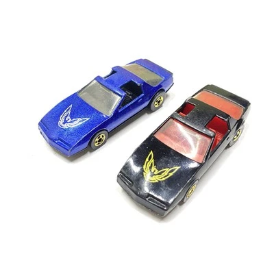 2 Hot Wheels 1982 Firebird azul y negro dorado ruedas Hong Kong sueltas Foto 1 de 4