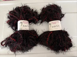 Two Hanks ~ Trendsetter Yarns "Savvy" Chunky Weight Novelty Yarn ~ - Picture 1 of 4