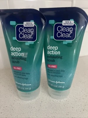 2 Pack Clean & Clear Deep Action Exfoliating Scrub - Oil Free 5 Oz. - Image 1 of 2
