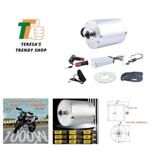 Kit de conversión de motor eléctrico 1000W 48V con paquete de acelerador y controlador - Imagen 1 de 11