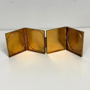 Vintage Messing Kompakt Fotokoffer 50er Jahre Mid Century schwarz - Bild 1 von 6