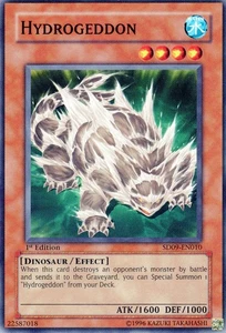 Yugioh Dinosaur's Rage "Hydrogeddon"! #SD09-EN010. NM To Mint! - Picture 1 of 2