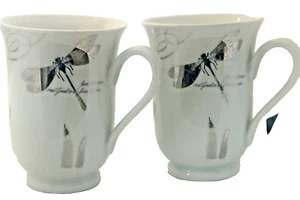 Set 2 tazze con libellula da risata Pottery Barn Japan L - Foto 1 di 6