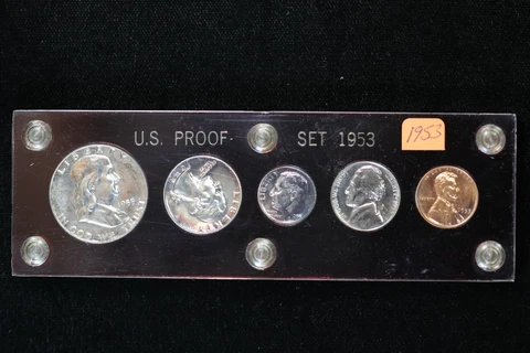 1953 SILVER Proof Set Capital Plastics 2AUN Cover