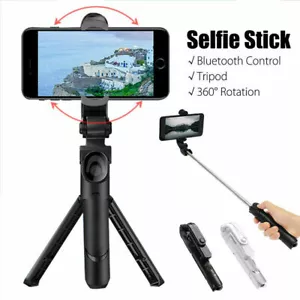 Selfie Stick Tripod Bluetooth Wireless Remote Stand For iPhone 13/12/11 Pro Max - Picture 1 of 11