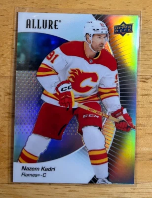 2023-24 UD Allure Hockey Nazem Kadri Black Rainbow Parallel Calgary Flames #63 - Image 1 of 2