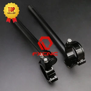 FXCNC CNC 50mm Normal Universal Clip-Ons Handlebar Handle Bar Clip Ons Regular - Picture 1 of 12