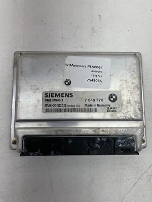 BMW 325i 330i 2005 módulo informático motor E46 ECU ECM DME - 7549086 OEM usado Foto 1 de 4