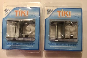 TIKI Brand Universal Deck Clamp Torch Mounting Bracket Accessory (Set Of 2) - Picture 1 of 3