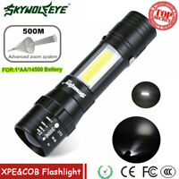10000LM Q5 AA/14500 ZOOMABLE 3 Modes LED Taschenlampe Fackel Super Hell Licht 