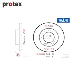 DISC ROTOR DR13075 - Picture 1 of 1