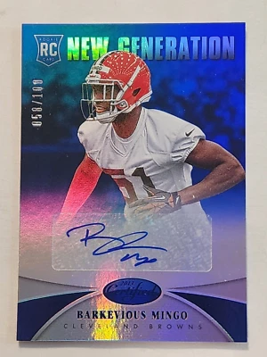 2012 PANINI CERTIFIED BARKEVIOUS MINGO BROWNS ROOKIE AUTO CARD RC BLUE #058/100 - Image 1 of 2