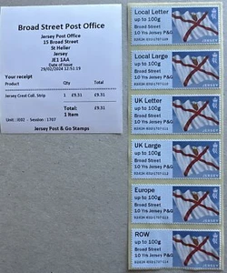 2024 JERSEY FLAG - JE02/ JE03 - 10 YRS JERSEY P & G - COLLECTOR STRIPS - Picture 1 of 2