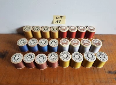 Lot ancien fil Thiriez DMC ancienne mercerie aiguille bobine coton extra singer - Photo 1/4