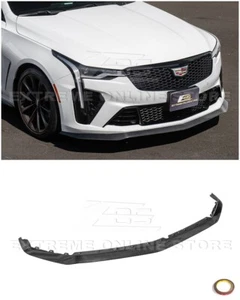 For 20-Up Cadillac CT4-V Blackwing | Factory CARBON FIBER Front Lip Splitter - Picture 1 of 24