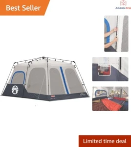 Weatherproof Camping Tent - Instant Setup, Double-Thick Fabric, 4/6/8/10 Person - Picture 1 of 13