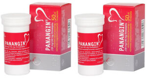 Panangin 100 tablets 2 x 50 Potassium Magnesium Supplement Exp 2027 