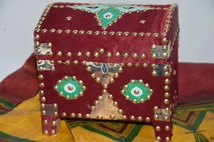 Caja de joyería tuareg marroquí con pecho bereber - Imagen 1 de 11