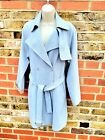 Topshop Trench Coat Size 14  Excellent Condition,  Tailored Grey Lovely Material
