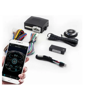 12V Car One-key Engine Start Smart Phone Bluetooth Remote System App Locking Kit - Picture 1 of 12