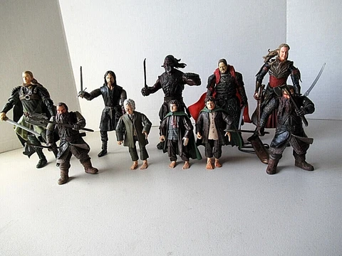 The Lord of the Rings 2002 - 04 Detailed Action Figure Lot Of 10 Toy Biz 7" Tall Cover