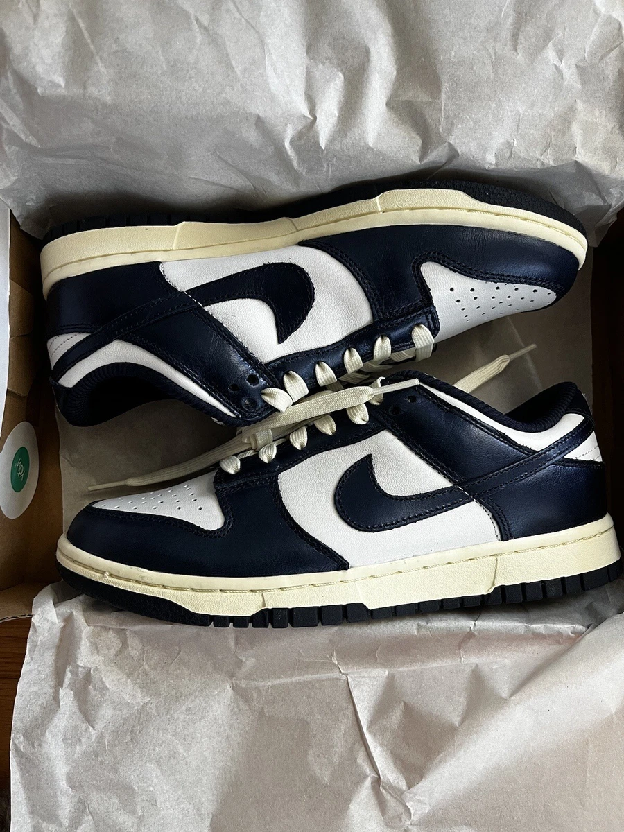 Nike Dunk Low Vintage Navy W for sale | eBay
