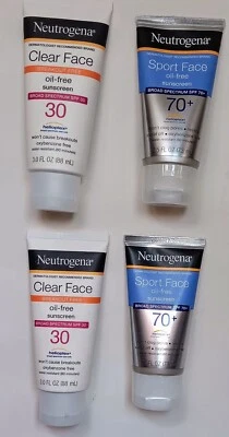 Neutrogena 4PK MIX LOT SALE  Sunscreen Lotion Broad Spectrum 2.5oz EXP 09/2027 - Image 1 of 4