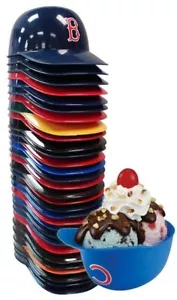 Juego de 30 cuencos para bocadillos casco helado 8 oz equipo de béisbol MLB nuevo - Imagen 1 de 4