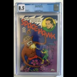 SPACEHAWK #1 DARK HORSE COMICS NOVEMBER 1989 (CGC 8.5) CERTIFIED GRADED COMIC - Picture 1 of 4