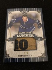 2021-22 Leaf Lumber EDDIE SHACK Game Used Lumber Navy Blue /4