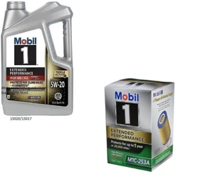 Mobil1 M1C-253A Engine Oil Filter & 5 Qts Mobil1 5W20 EP Full Syn. HM Motor Oil - Picture 1 of 1