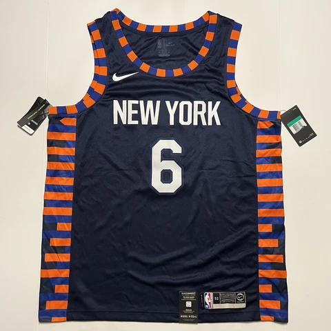 AUTHENTIC  SWINGMAN Kristaps Porzingis New York Knicks Nike NBA Jersey Size XL Cover