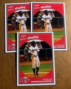 John Shelby Birmingham Barons 2009 Tribüne 3 ct Lot - Bild 1 von 1