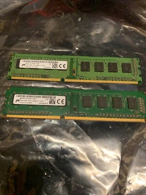 Micron | 8GB (2x4GB) 1Rx8 DDR3 PC3-12800U | Desktop Ram TESTED - Image 1 of 2