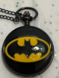 DC Batman Steampunk Vintage Retro Quartz Pocket Watch with Chain *NOT Working* - Picture 1 of 13