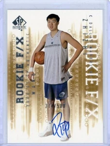 2000-01 Upper Deck Sp Authentic Basketball Rookie Auto #136 Wang Zhizhi #374/500 - Picture 1 of 2