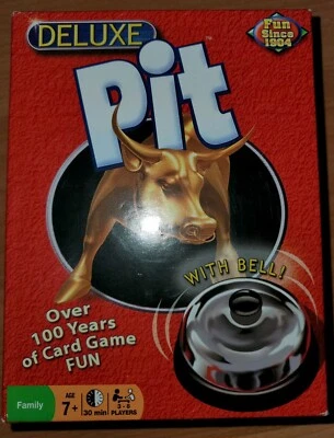 Deluxe Pit Corner the Market Stock Family Fun Winning Moves Card Game With Bell! - Image 1 of 4