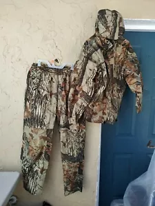 Cabelas Goretex Hoodie Jacket Pants Realtree Camo Hunting SET 2 Reg Men’s XL USA - Picture 1 of 12