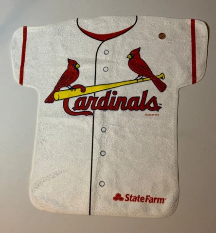 St. Louis Cardinals State Farm Rally Towel in Shape of Jersey - New! Cover