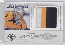 2012-13 Panini Limited Freshman Jumbo Materials Prime /49 Chet Pickard Rookie RC