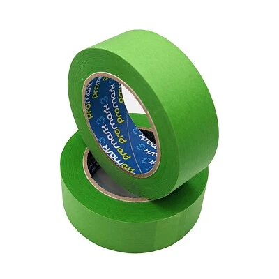 MOTOR TRADE PARTS Car Body Spray Painting Masking Tape Paint Green 1.5 Inch 38mm x 45m