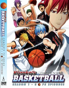 DVD ANIME KUROKO'S BASKETBALL SEA 1-3 VOL.1-75 END ENGLISH DUBBED REGION ALL - Picture 1 of 7