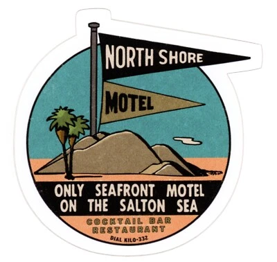 Vintage Salton Sea Motel  - Sticker (reproduction) - Image 1 of 2