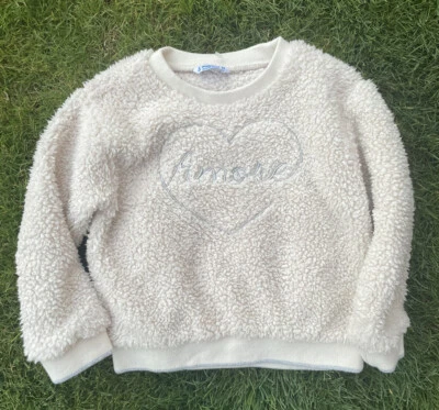 Mayoral Niñas Sherpa Sudadera Niñas Talla 4 Amore Love Talla 4 100 Foto 1 de 3