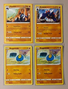 Gigalith 088/203, Boldore 087/203, 2x Roggenrola 086/203 Evolving Skies card NM - Picture 1 of 1