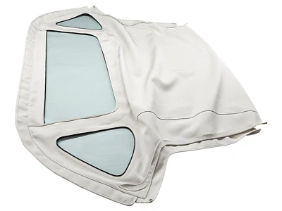 Se adapta a MG-B 1971-80 techo blando con ventana con cremallera Oyster en lona Stayfast de cuarzo beige Foto 1 de 4