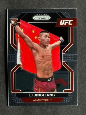 2022 UFC Prizm Li Jingliang Base Rookie Card RC Welterweight #118 - Image 1 of 2