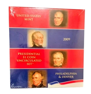 US Mint 2009 Presidential $1 Coin Uncirculated Set Philadelphia & Denver  - Picture 1 of 2