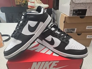 Nike Dunk Low Shoes Black White Panda DD1391-100 Mens Size 12 New In Box - Picture 1 of 10